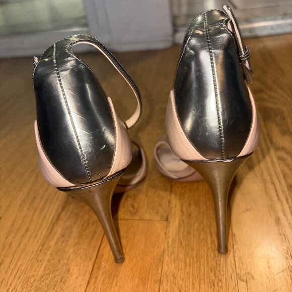 Prada D'Orsay Leather Pumps - Size 7.5, IT 37.5 Stiletto Heels - Picture 8 of 9